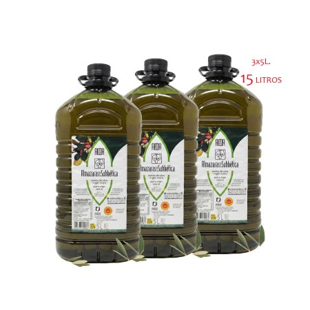 AlmaOliva Virgen Extra
Pack 15 Litros
3 garrafas de 5L
