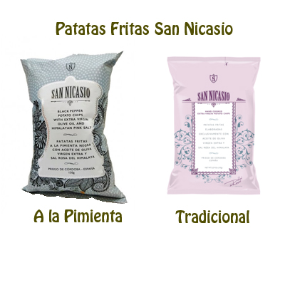 Patatas fritas San Nicasio, al estilo tradicional y las nuevas patatas fritas san nicasio a la pimienta, !No te las puedes perder¡